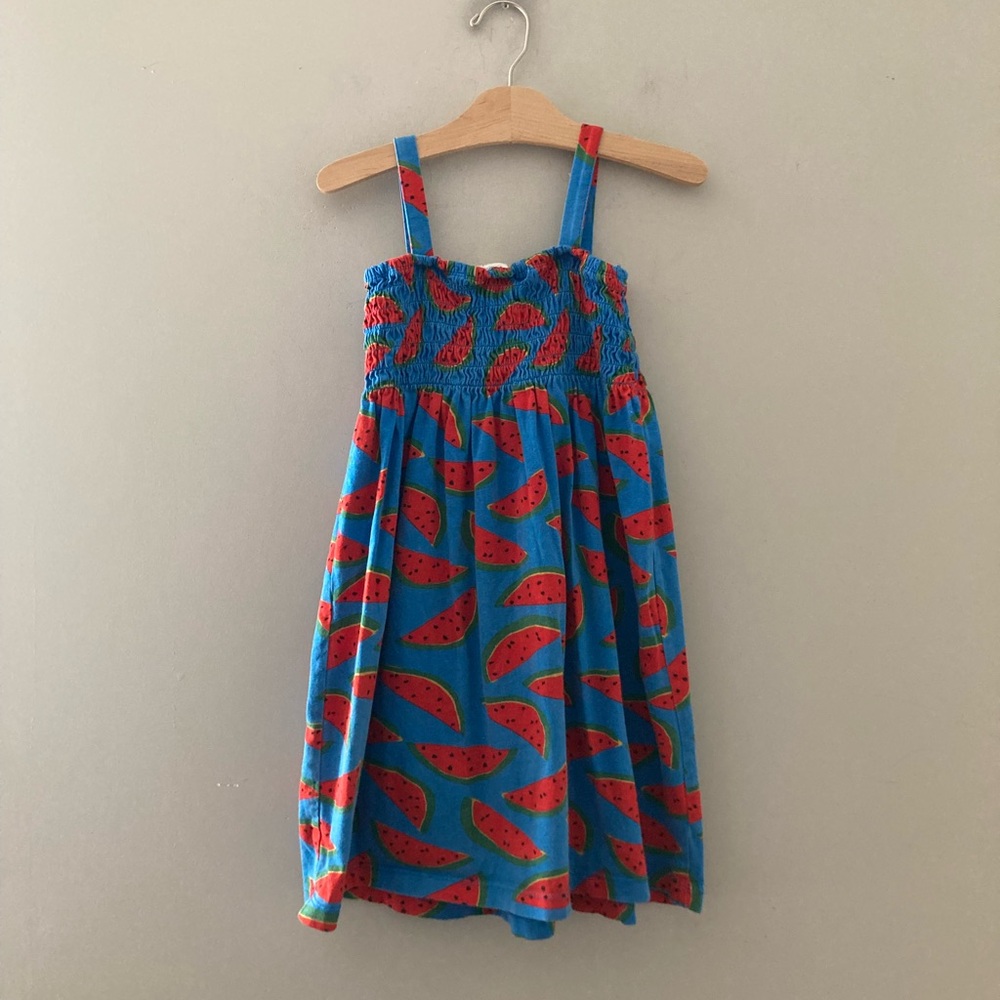$26 ADD ON hanna andersson‎ dress smocked top fruit print 8Y Zara Mini Boden
